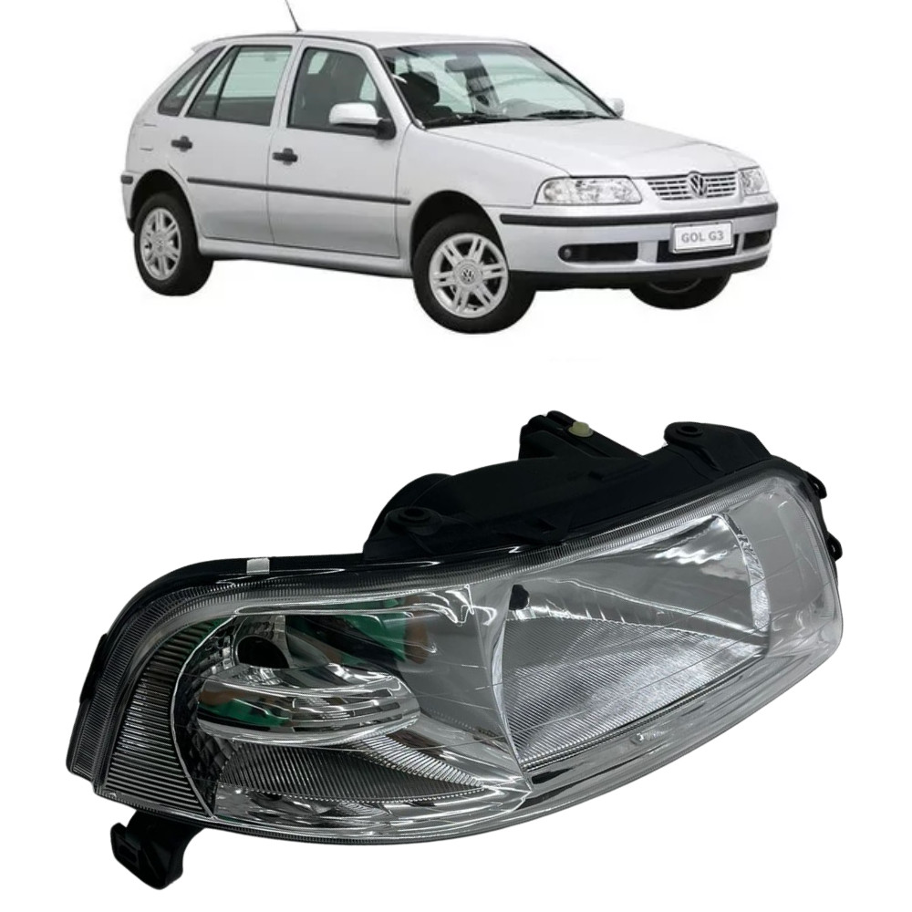Farol Gol G3 Saveiro G3 Foco Simples Direito Zn1414385 | Shopee Brasil