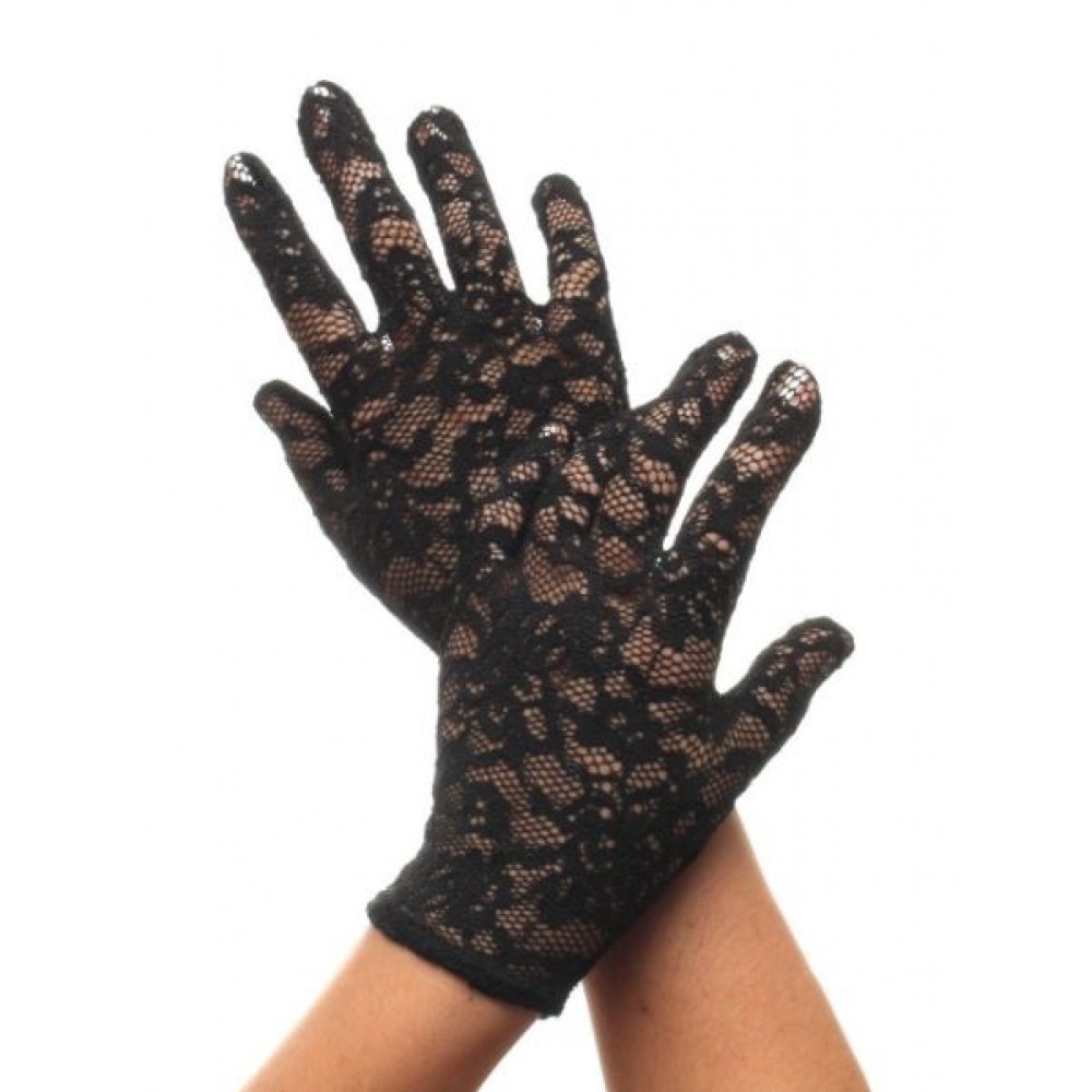 Luva de Renda Curta Preta | Shopee Brasil