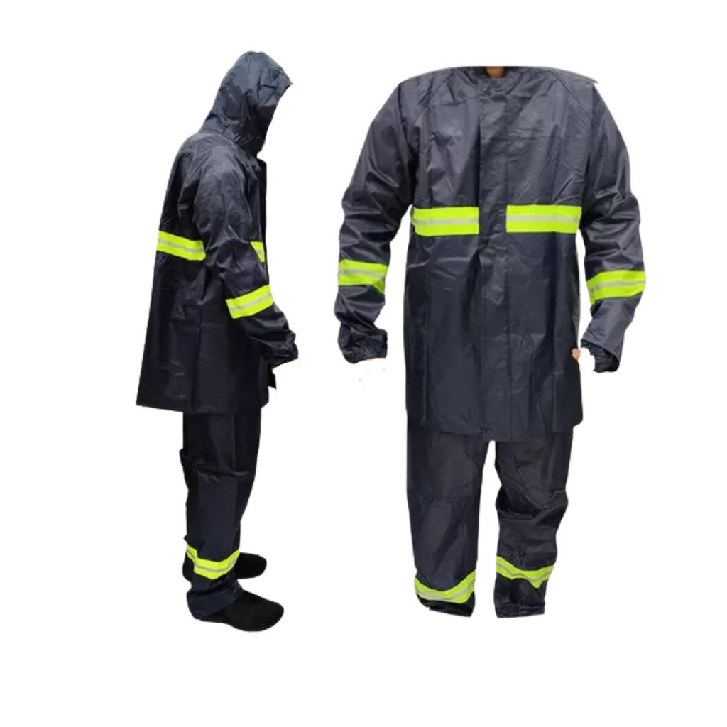 Capa Roupa Chuva Pvc Preta Moto Motoqueiro Forrada Com Capuz | Shopee ...