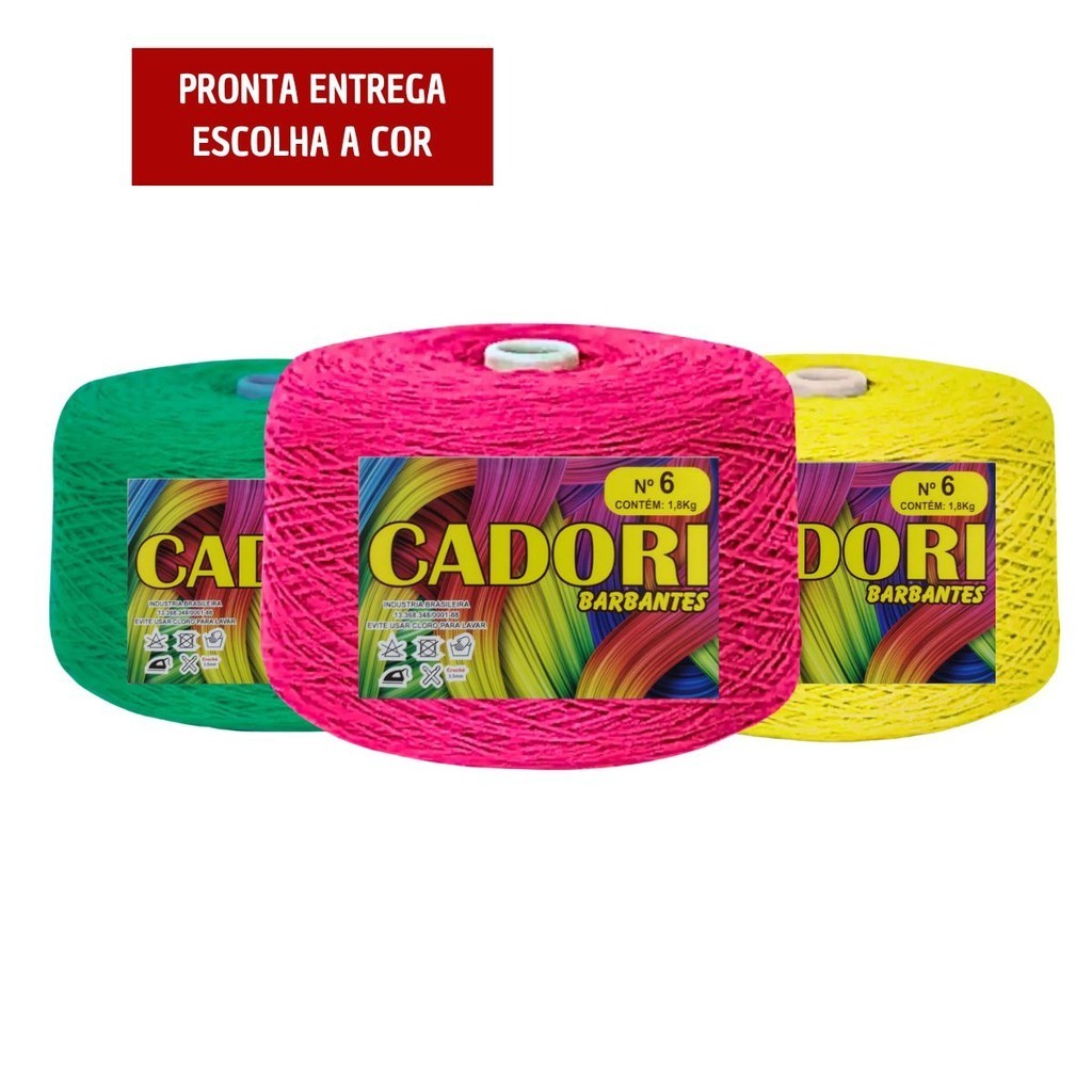 Barbante Cadori Fio 6 Big Cone 1.8kg Extra Macio - 1800 Metros