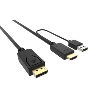 Cabo Adaptador Multifuncional HDMI, DisplayPort e USB