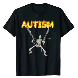 Camiseta AUTISM Esqueleto Novo!
