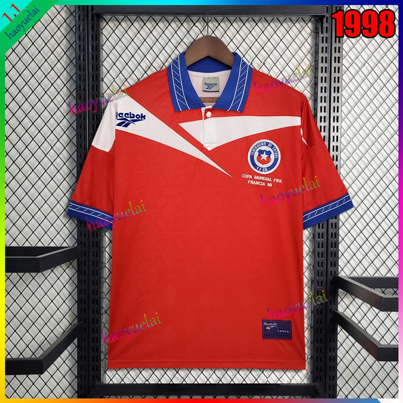 Camisas de Futebol Retro da Seleção Chilena 1998 KGLY | Shopee Brasil