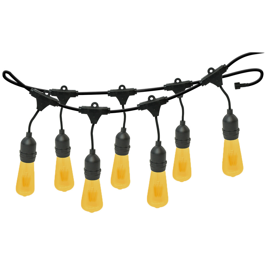 Kit Varal de Luzes Foxlux 10M Bivolt + 10 Lâmpadas Amarelas 220V ...