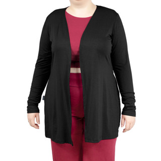Cardigan Laterais Abertas Manga Longa Plus Size G GG G1 G2 G3 G4 G5