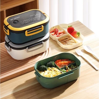 Pote De Marmita Box Food Com Divisoria 1200 Ml Com Talheres