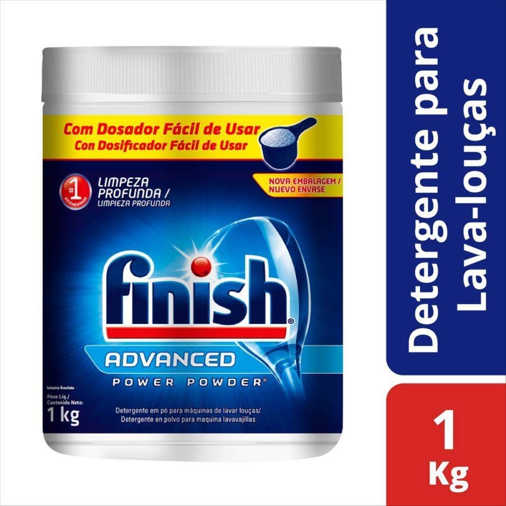 Kit com 3 Detergente para Lava Louças em Pó Finish 1kg