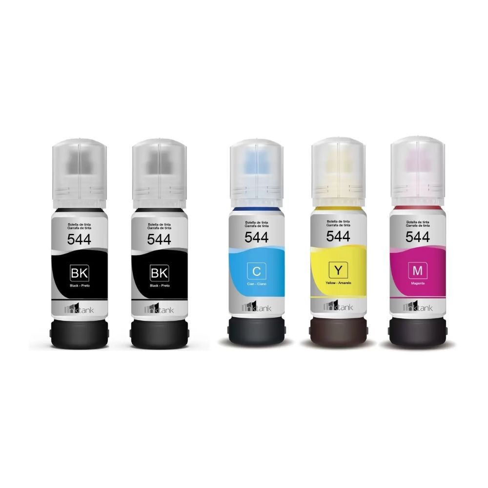 Kit 5 Refil Tinta Origin Para T544 L3110 L3150 L3250 B Y C M Shopee Brasil 7465