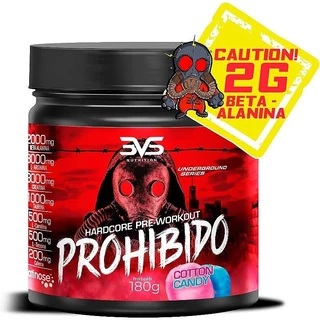 Prohibido Pré-Treino Concentrado - (180g) - 3VS Nutrition (2g Beta Alanina)