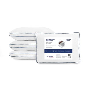 Travesseiro Camesa Ergosoft Hotel Ultra Macio Ergonômico