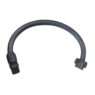 Engate Flexível Prata PVC 40 Cm 1/2 x 1/2