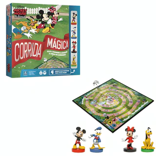 Jogo Corrida Mágica Mickey Mouse Friends 90809 - Copag