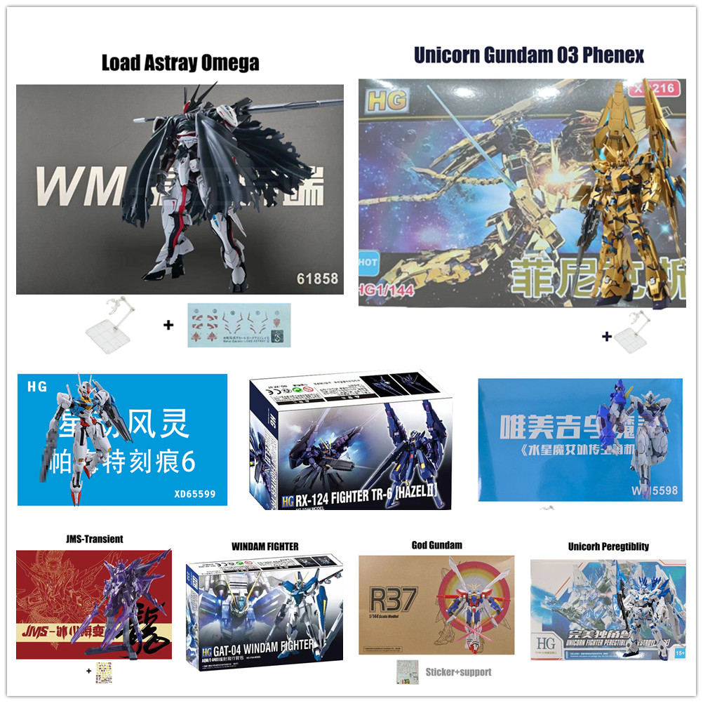 HG Gundam Unicórnio 03 Fênix Destruição Pintura Versão TR-6 HAZEL Ii WINDAM Michaelis Lfrith Jiu