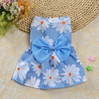 2025 Primavera/Verão Novo Vestido Floral De Princesa Para Cachorro Pequeno , Adequado Pelúcia E Gatos , Saia Adorável An em Oferta na Shopee