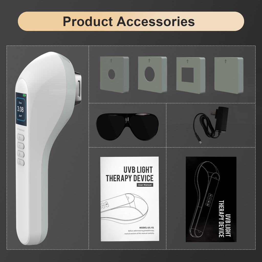 KTS Dispositivo De Fototerapia UVB Para Tratamento Vitiligo 308NM