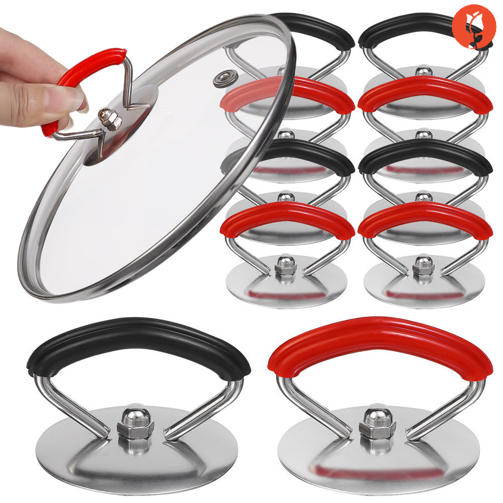 Puxadores Da Tampa Panela De Cozinha Em Aço Inoxidável ABS-Anti-Calcário Pega Manual Confortável Gadgets