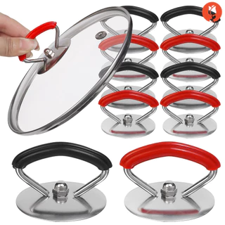 Puxadores Da Tampa Panela De Cozinha Em Aço Inoxidável ABS-Anti-Calcário Pega Manual Confortável Gadgets