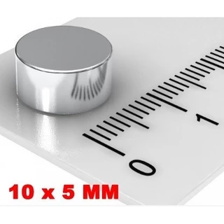 Imã De Neodímio Disco 11mm X 5mm 10 Peças 11x5 Mm 11 X 5 Mm - GP