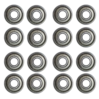 Kit 16 Rolamentos Semiprofissional Abec 608ZZ - Serve em: Skate, Patins, Longboard e Patinete
