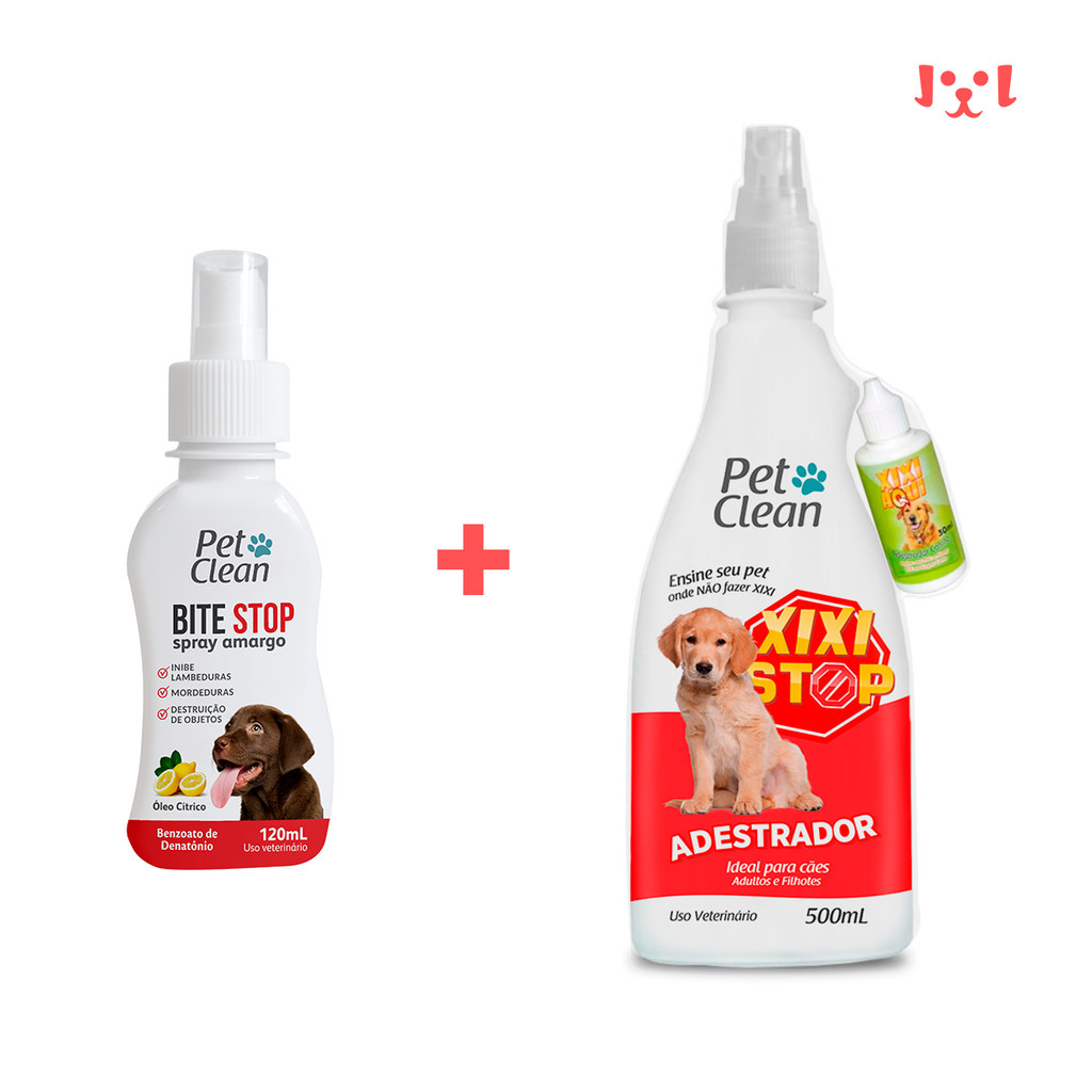 Kit Adestramento Bite Stop + Xixi Não Pode Para Cachorro | Shopee Brasil