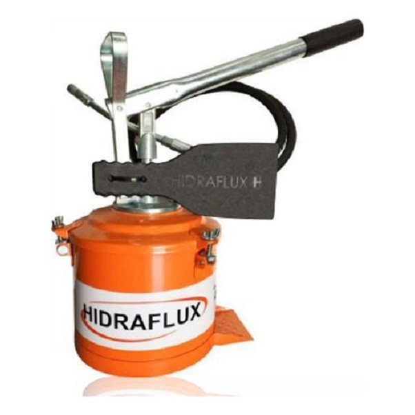 Bomba De Graxa Manual Com Balde 4kg Profissional Hidraflux