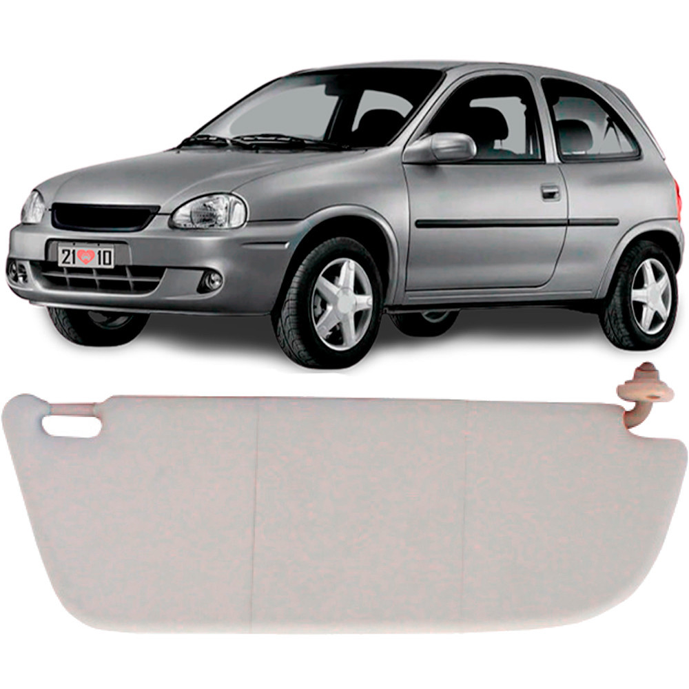Quebra Sol Compativel Classic 01 a 12 Celta 01 a 14 Cinza Bolsa Ld ...