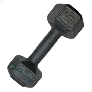 Halter Sextavado de Ferro Fundido Pintado - 5 Kg