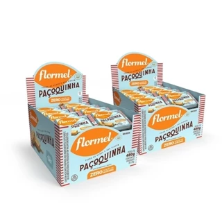 Kit Paçoca Flormel Zero Açúcar 2 Caixas Com 24 Unidades
