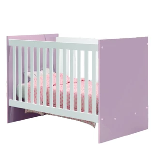 Berço Americano Giovana 0,70m x1,30m Banco/Rosa J&A Móveis