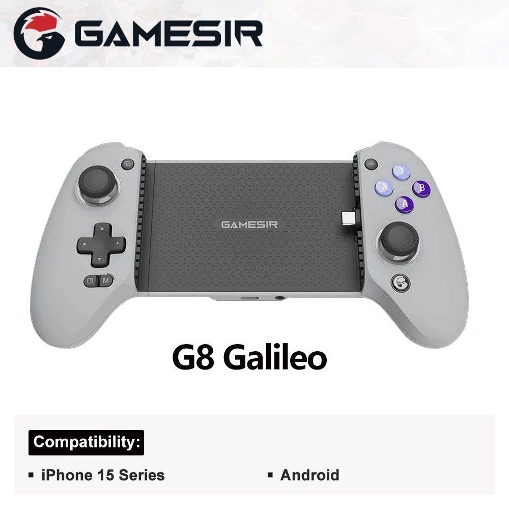 GameSir G8 Galileo Tipo C Gamepad Controlador De Celular Com Bastão De Efeito Hall Para iPhone 15 Android PS Jogo Em Nuvem De Remoto