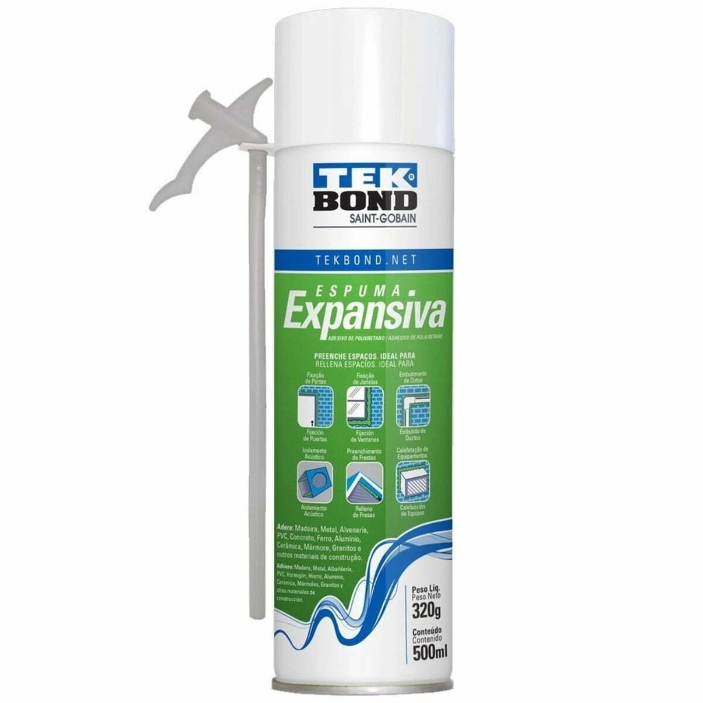 Espuma Expansiva Tek Bond 320g/500ml: Versatilidade e Desempenho Profissional