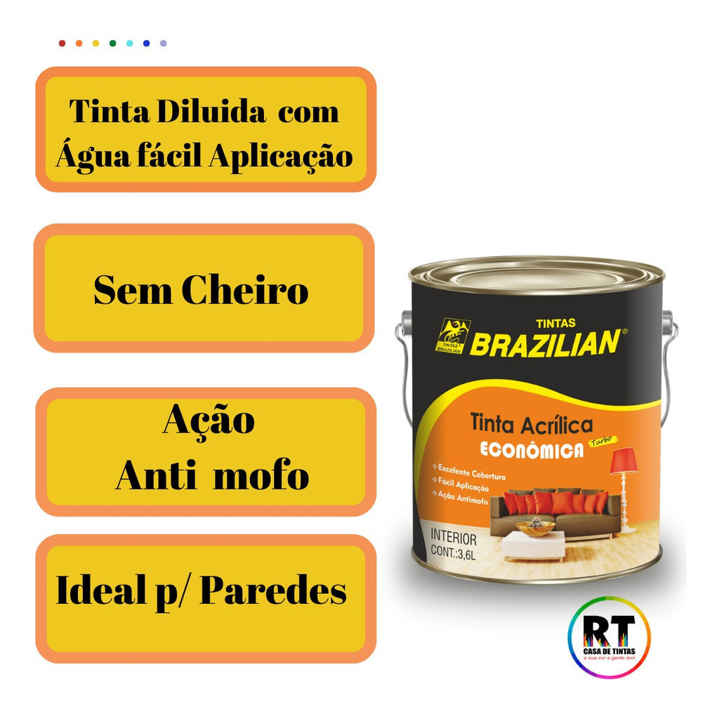 Tinta De Parede Rosa Brazilian Fosco 3,2 Litros | Shopee Brasil