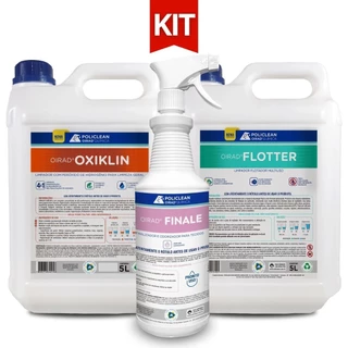 Kit Para Limpeza de Estofados Peróxido Flotador e Finalizador