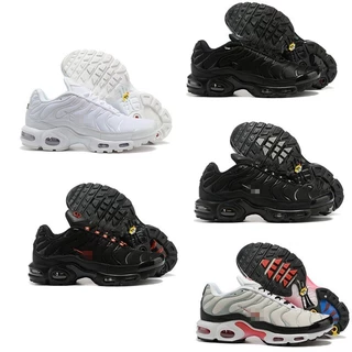 Air Max Plus TN sapatilhas com almofada de ar sapatos unissex sapatos preto puro branco com sola convexa casual tênis de corrida casual