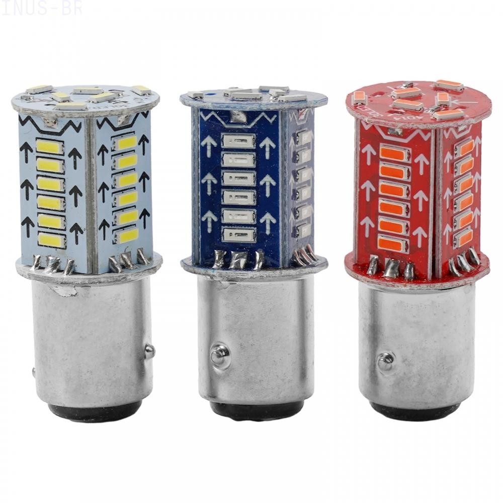 Alla Lighting 1157 LED Strobe Brake Light Bulbs - 4 Flashes Then Solid - Red, 1 Year Warranty
