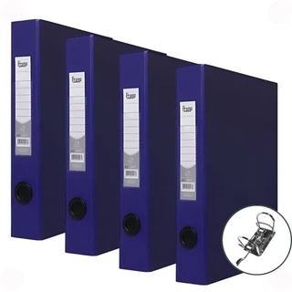 Pasta Registradora Fichário AZ Ofício Lombo Estreito Kit 4un Ideal para Organização de Arquivos Documentos Escritórios