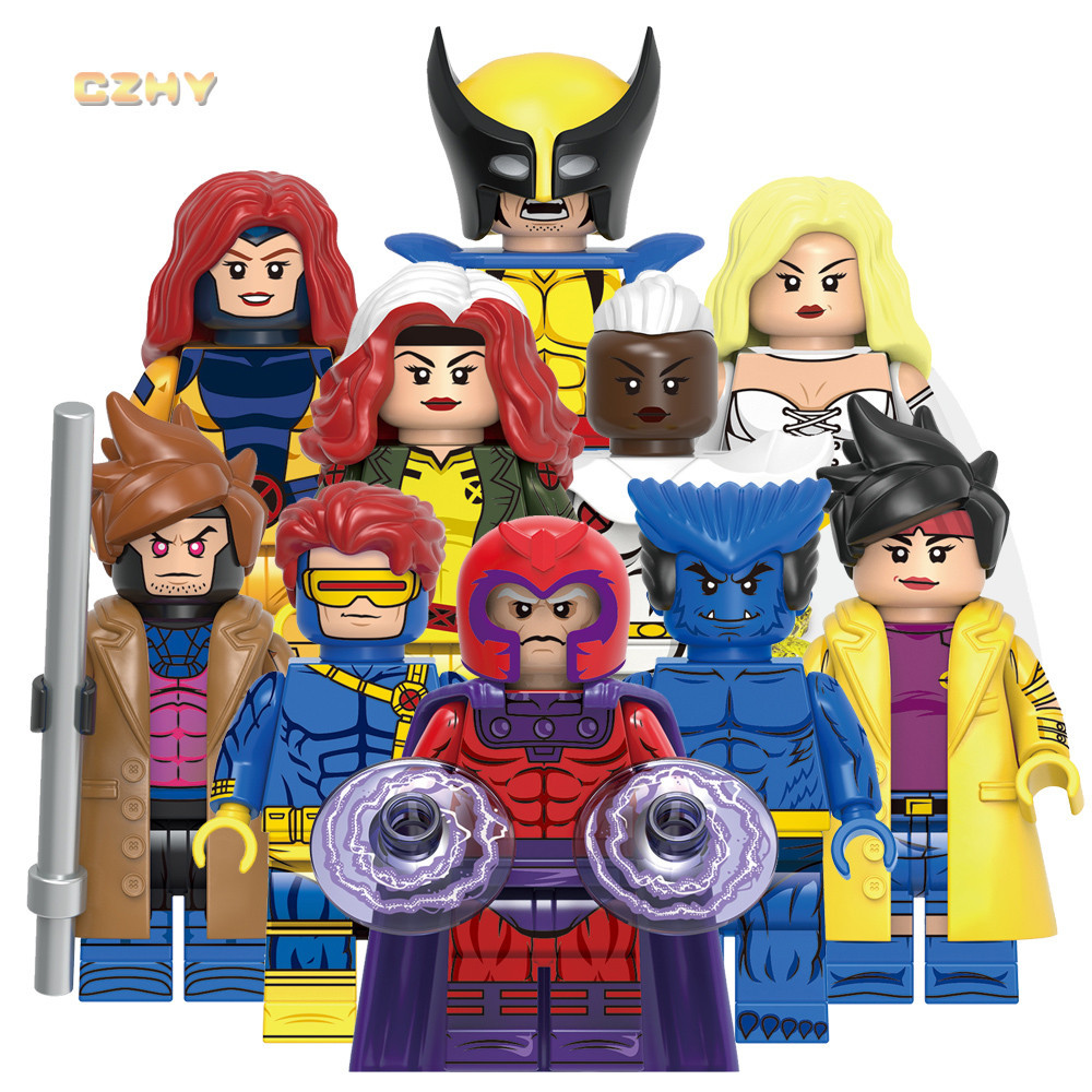 Super X Hero Cartoon Man White Queen Jubilee Cyclops Gambit Blocos De Construção Figuras Coleção Brinquedos Para Crianças G0166