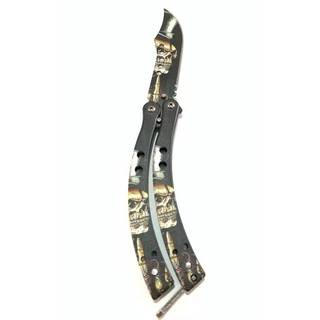 Canivete Butterfly Personalizado Caveira