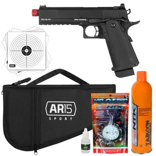 Pistola Airsoft TAG Black Evil 5.1 + Capa Acolchoada 33cm