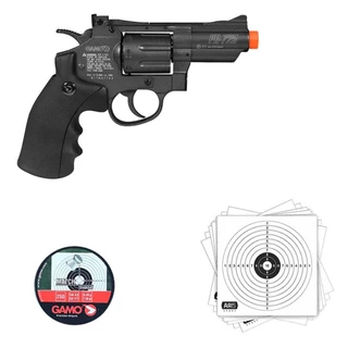 Revolver 4.5 Pressao Co2 Gamo Pr725 + Alvos + Chumbinho