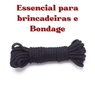 Corda Para Bondage De 5M Linha Sado Preto Sexy Fantasy