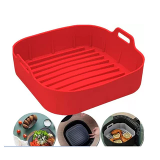 Forma De Silicone Air fryer Antiaderente Cesto Silicone Fritadeira Elétrica Quadrado em Oferta na Shopee