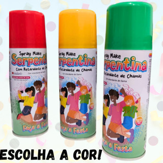 Serpentina Spray Teia Carnaval C/ Retardante De Chamas 250 Ml