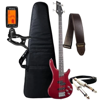 Kit Contra Baixo Giannini Gb200a Ativo 4 Cordas + Acessórios