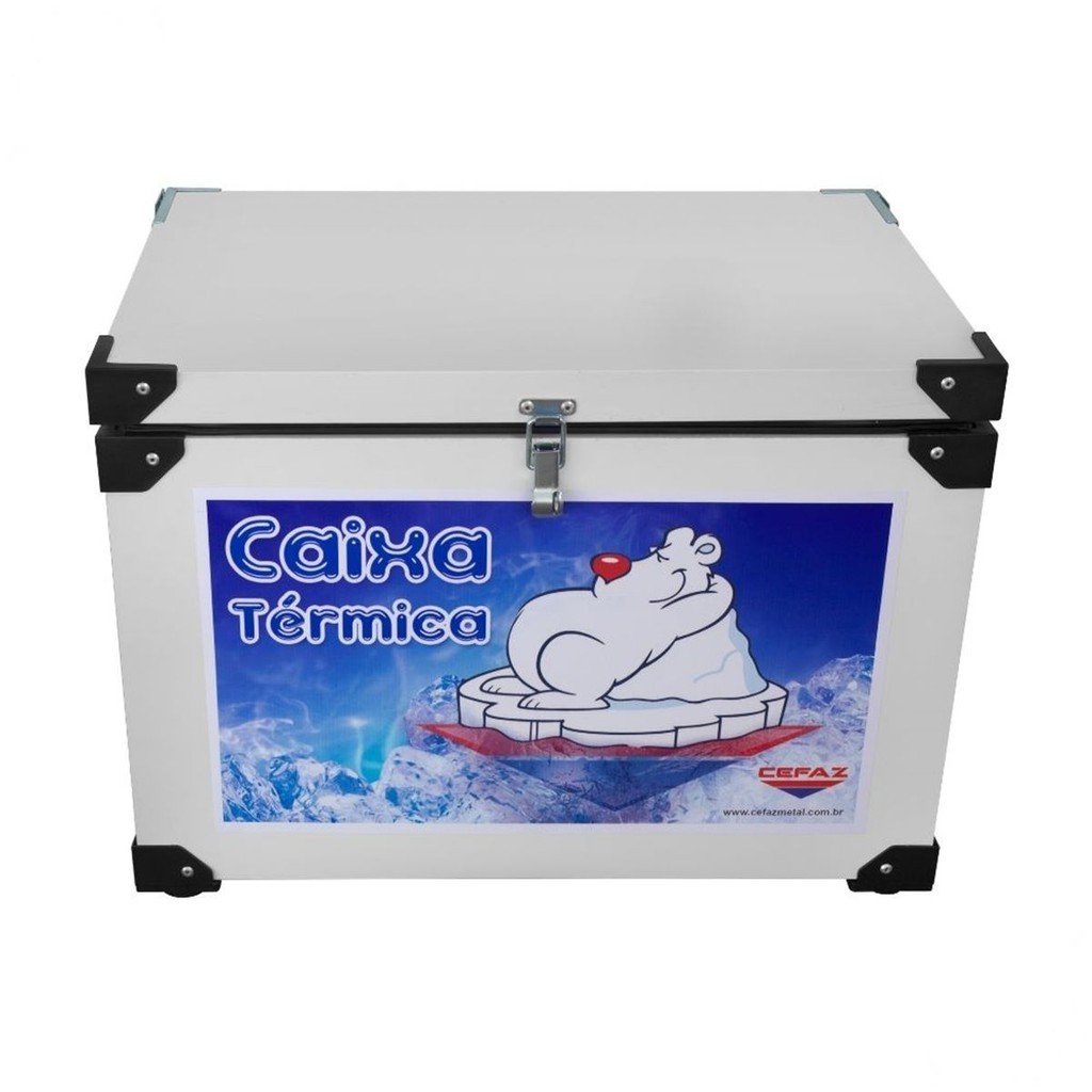 Caixa Térmica 164 Litros Chapa Interna Galvanizada Branca | Shopee
