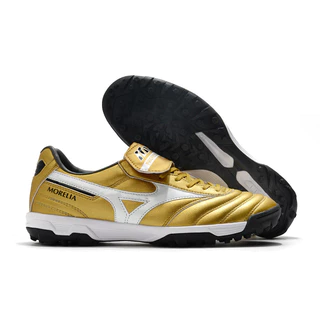 Original Sapatos De Futebol Da Society De Couro Masculino II Sala Clássico AS TF Socyte Chuteira De Futebol gold