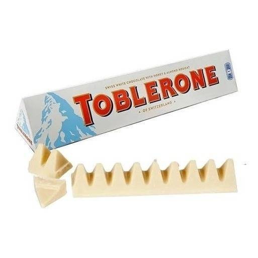 Toblerone Chocolate Importado Chocolate Branco White 100g