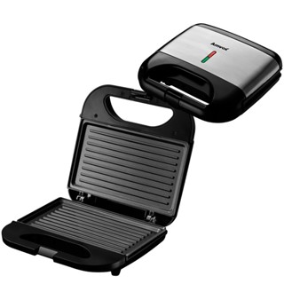 Sanduicheira Grill antiaderente AMS 500 Black Amvox