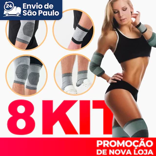 Conjunto De Proteção 8 Em 1 : Par De Tortas , Tornozeleiras , Cotovelos E Munheiras