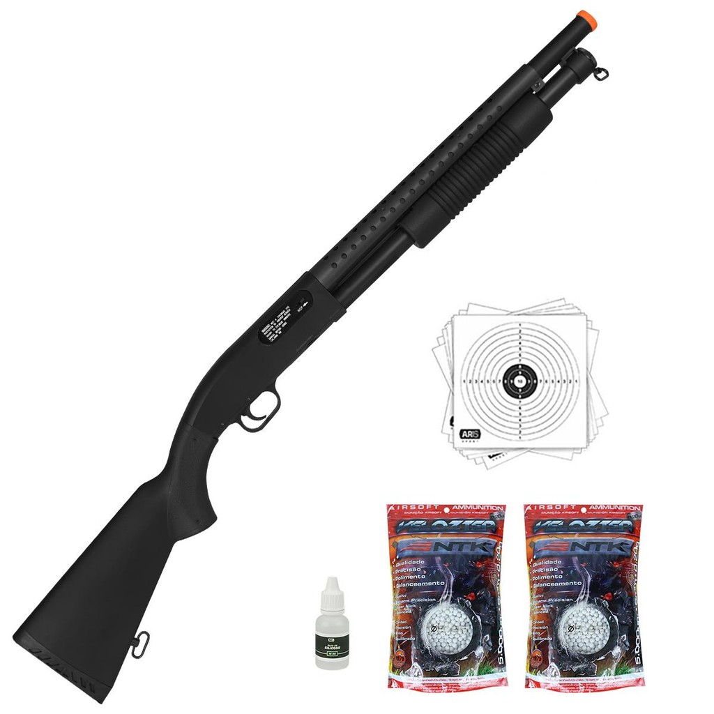 Rifle de Airsoft Shotgun 6mm M58A Double Eagle + 2x BBs 0.20 | Shopee ...